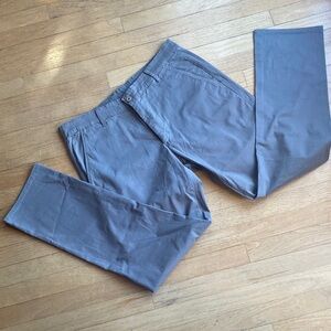AG Adriano Goldschmied Mens 34 Slate Khaki Chino Tailored Trouser Pants